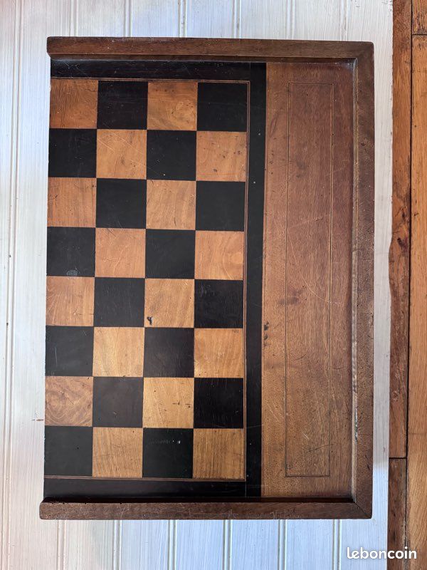 Ancien Jeu De Jacquet (backgammon) En Bois - Marque Générique - Jeu De Société Vintage