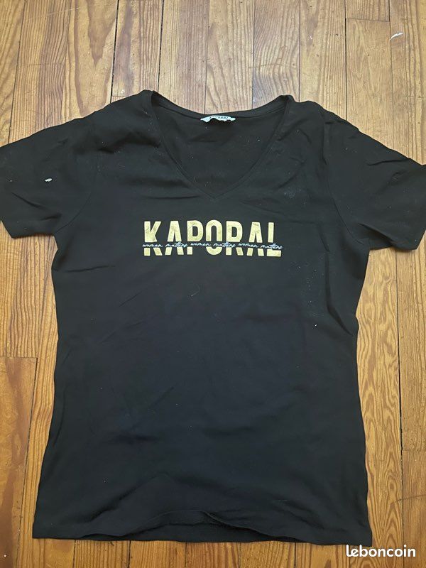 Teeshirt kaporal noir (image 1)
