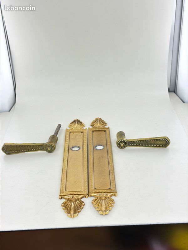 Magnifique, poignée de porte vintage en bronze, massif (image 1)