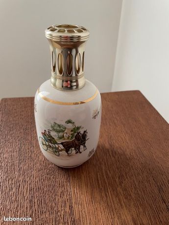 Lampe Berger Ancienne En Verre à Facettes - Occasion En Bon état