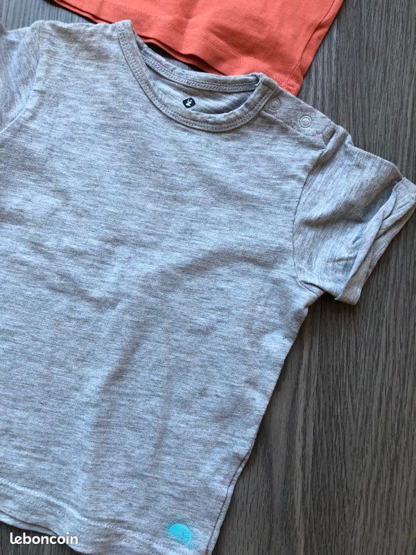 Lot de 4 tee-shirts manches courtes et 1 débardeur 18 mois (image 4)