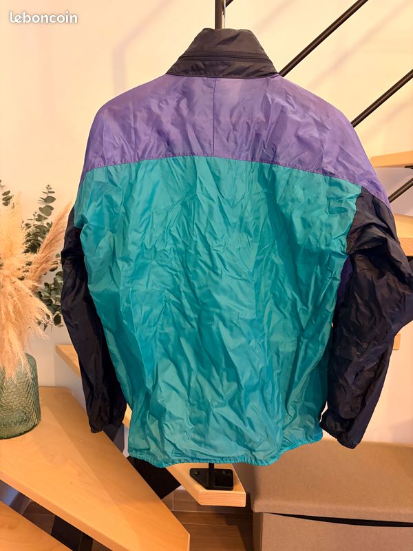Coupe-vent imperméable vert et violet – Taille 3 (image 3)