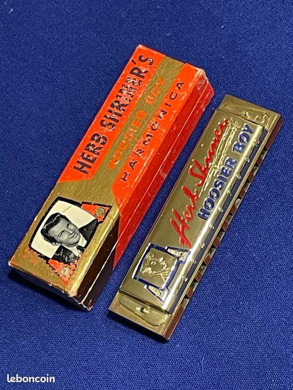Magnifique et rare harmonica diatonique Hohner Herb Schriner - collector (image 1)