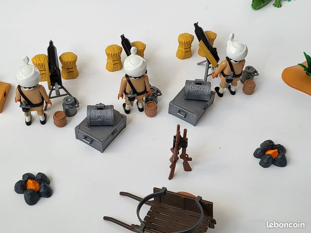 Playmobil soldat des Indes colonial anglais custom armée animaux lot 2 (image 2)