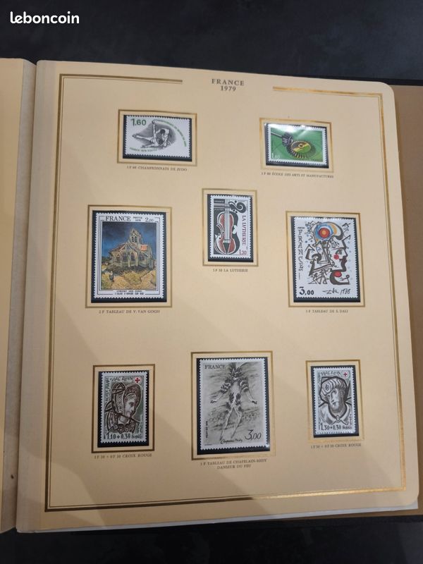 France Classeur Timbres Cérès – Années 1948 à 1966, Reliure Présidence, Complet