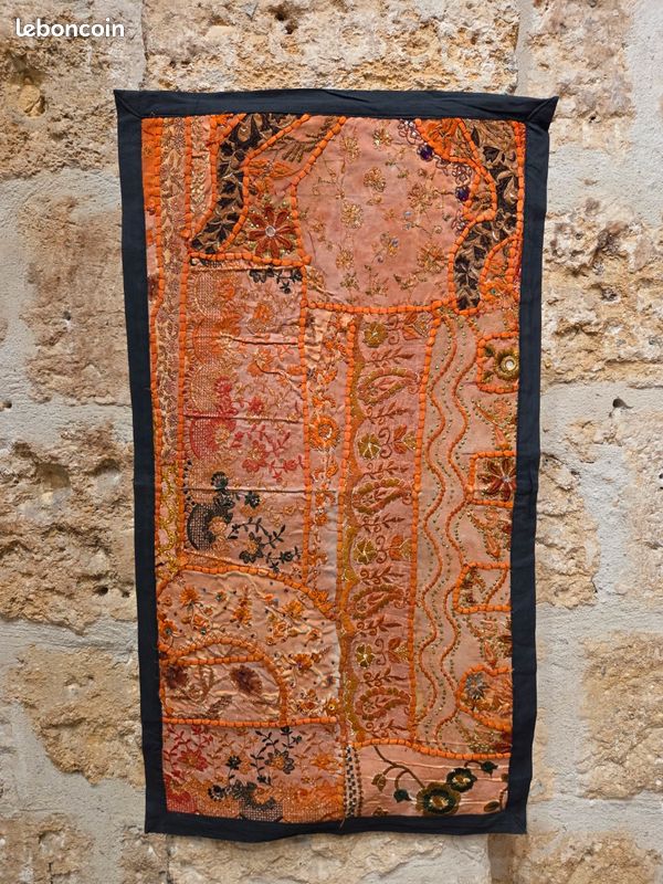 Tenture Murale Indienne - Batik de Bouddha - Artisanat du Rajasthan