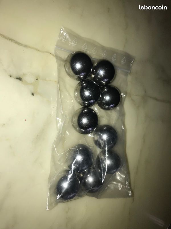 Lot de 10 Billes ( boules ) de flipper de Haute qualité taille standard,1-1/16 pour tous les flippers à aimants (image 4)