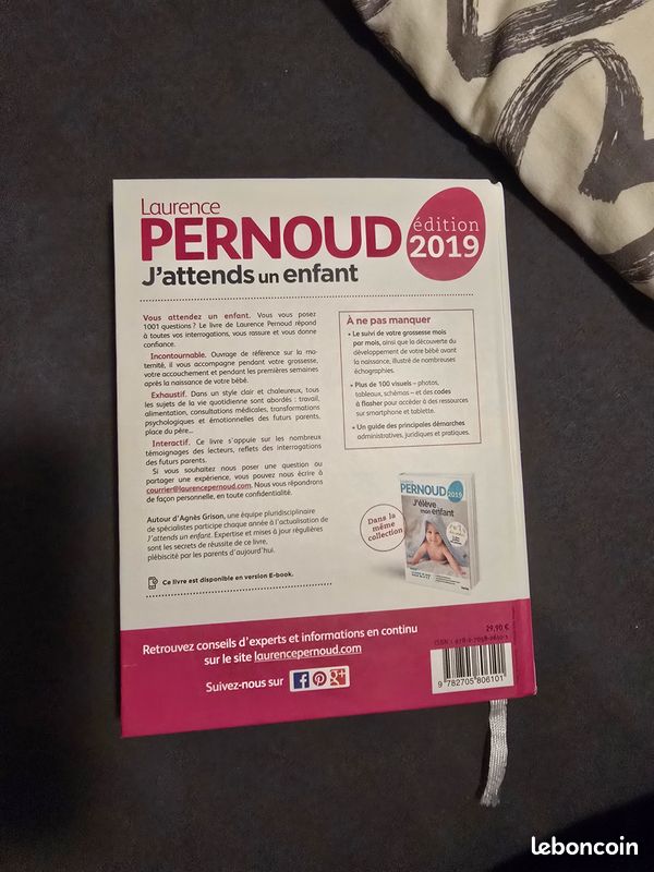 Livre "J'attends un enfant" de Laurence Pernoud édition 2019 (image 2)