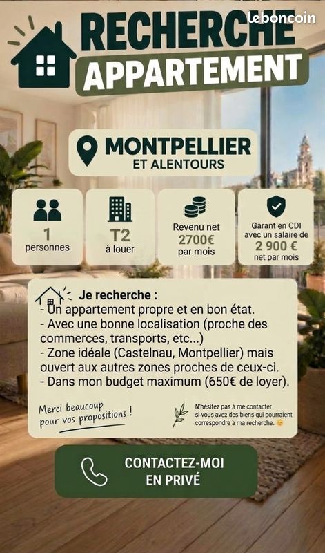 Appartement 2 pièces 42 m² · à Castelnau-le-Lez · 42 m² · 670 €/mois