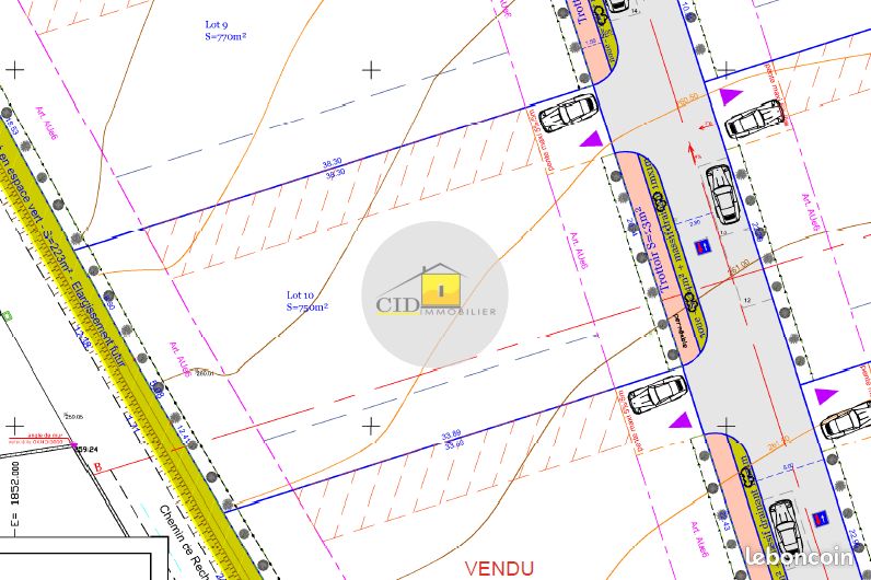 Terrain 750 m² · à Chaponnay · 750 m² · 300 000 €