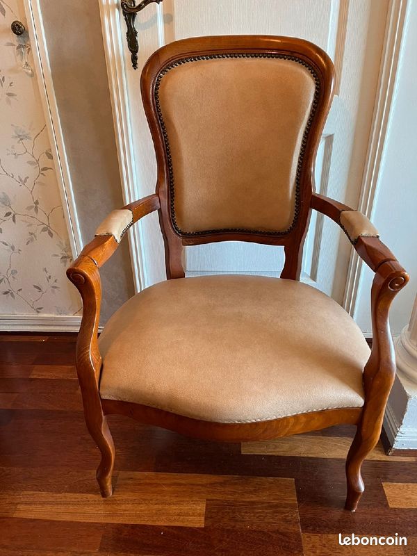 Salon: canapé + deux fauteuils en chêne massif (image 7)