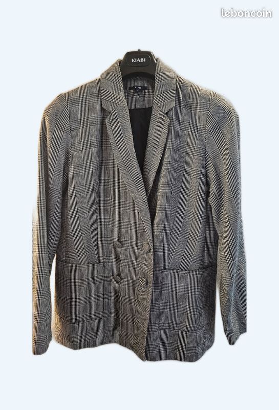 Veste femme à carreaux (image 1)