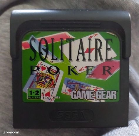 Sega Game Gear neuf Solitaire Poker New Old Stock