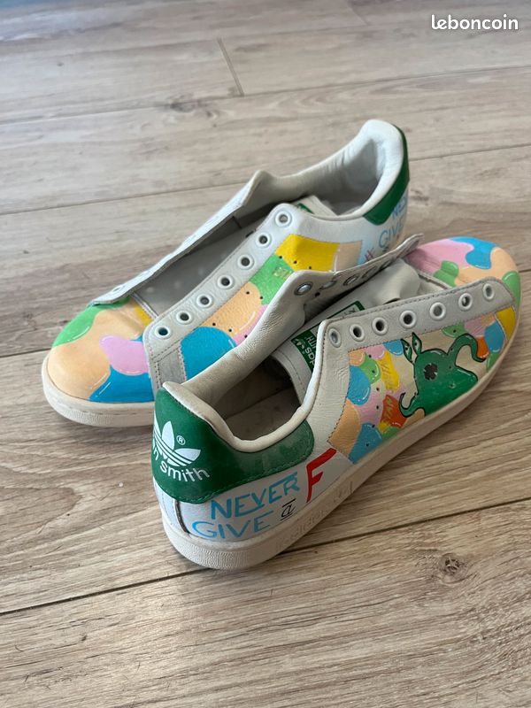Adidas Stan Smith Customisées Neuves (image 1)