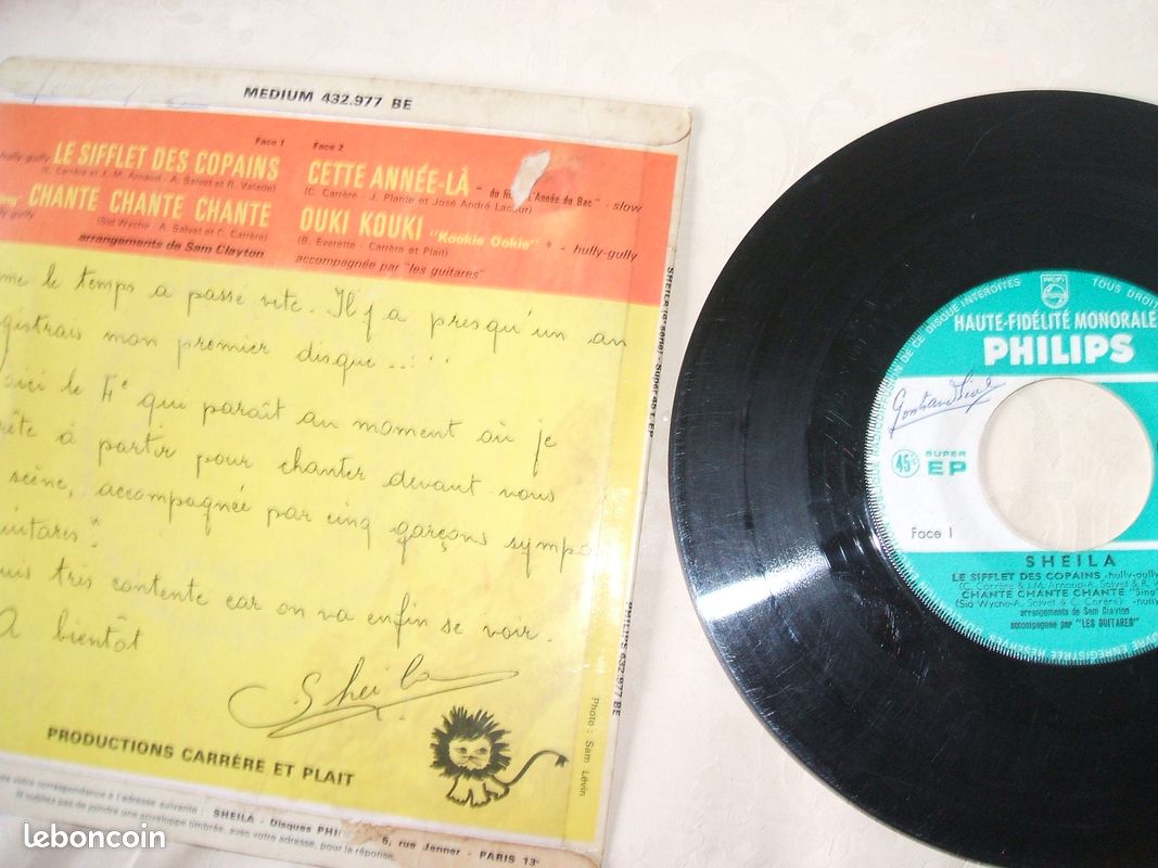 Lot 3 vinyles : sheila / production carrère & plait (image 2)