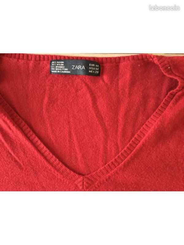 Pull rouge Zara (image 3)