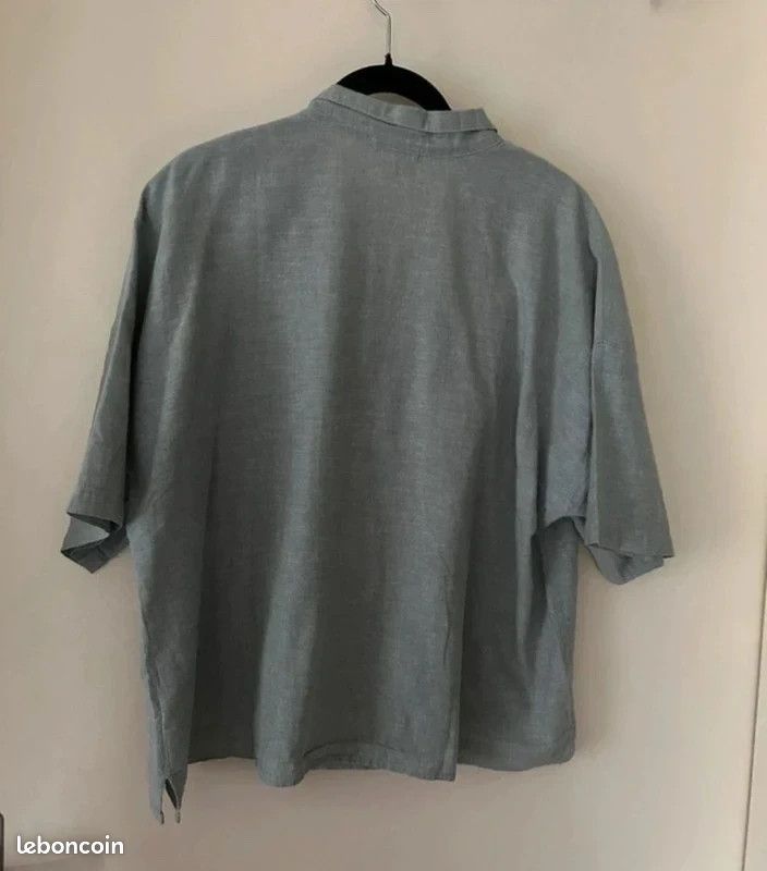 Ensemble etam home femme L/40 chemise + pantalon coton lin été casual loungewear vacances (image 8)