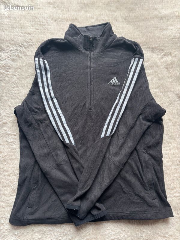 Polaire vintage homme - Adidas – Noir – XL – Très bon état (image 3)