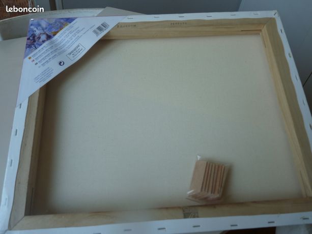 Châssis Toile Coton Lefranc Bourgeois 40x50cm - Pour Peinture Acrylique Et Huile - Prêt à Peindre