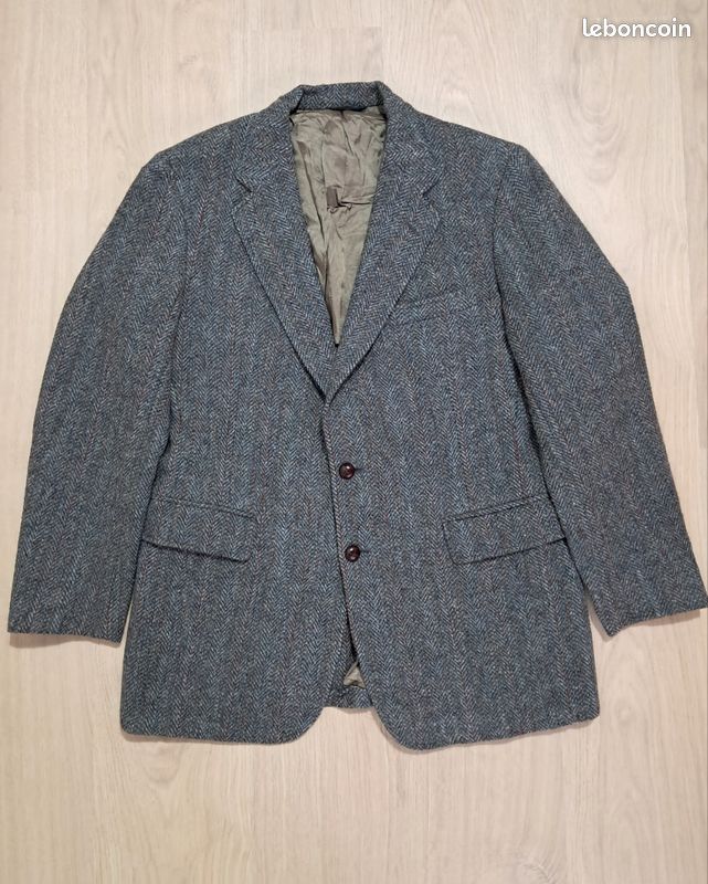 VINTAGE PIERRE BALMAIN Veste De Costume Harris Tweed Men’s Sport Coat