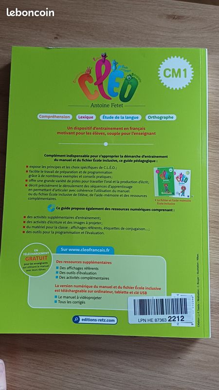 Guide pédagogique Cleo CM1 (image 2)