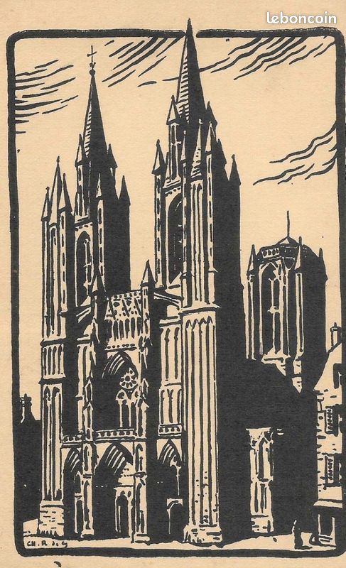 Lot de 136 cartes postales anciennes, theme : eglises, cathedrales, abbayes ... (image 19)