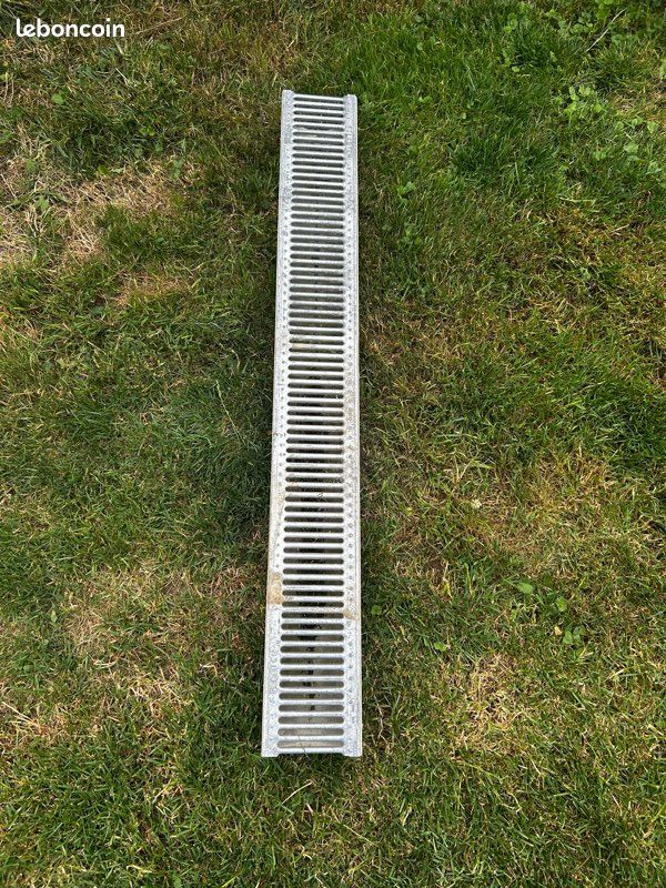 Lot de 5 caniveaux BG-FILCOTEN Self NW100 avec grilles galvanisées (image 1)