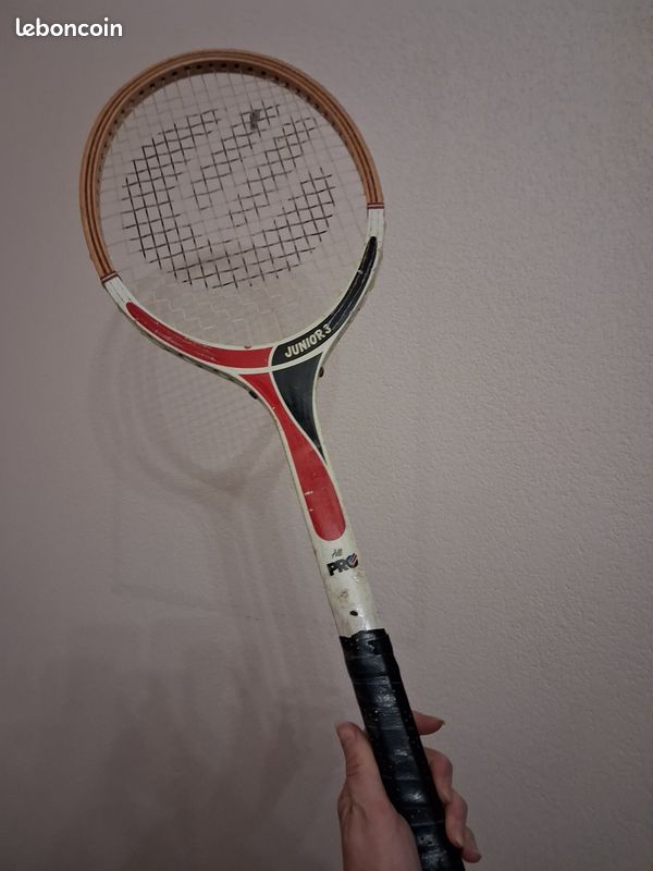 Raquette tennis vintage Donnay en bois avec housse - Sport & Plein air