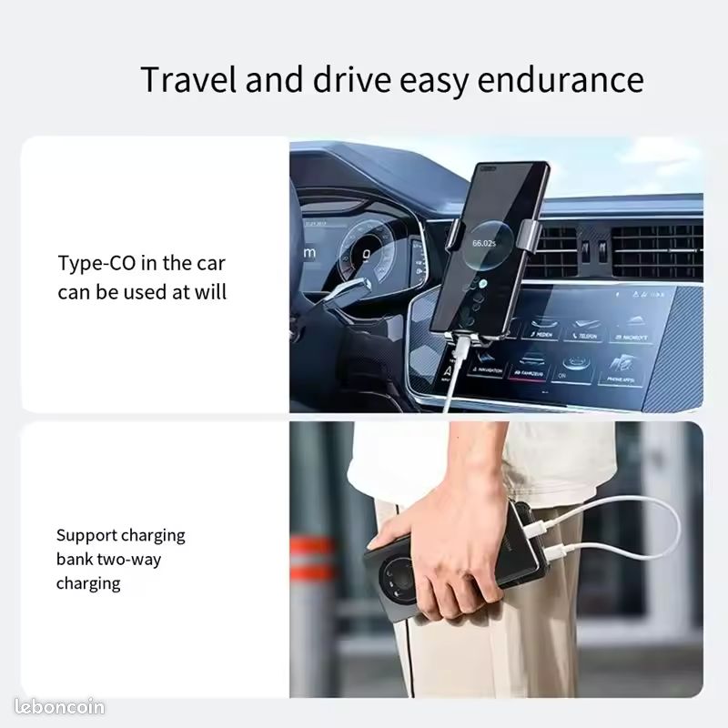 Chargeur super rapide pour Smartphone 120W USB-A et USB-C -NEUF (image 6)