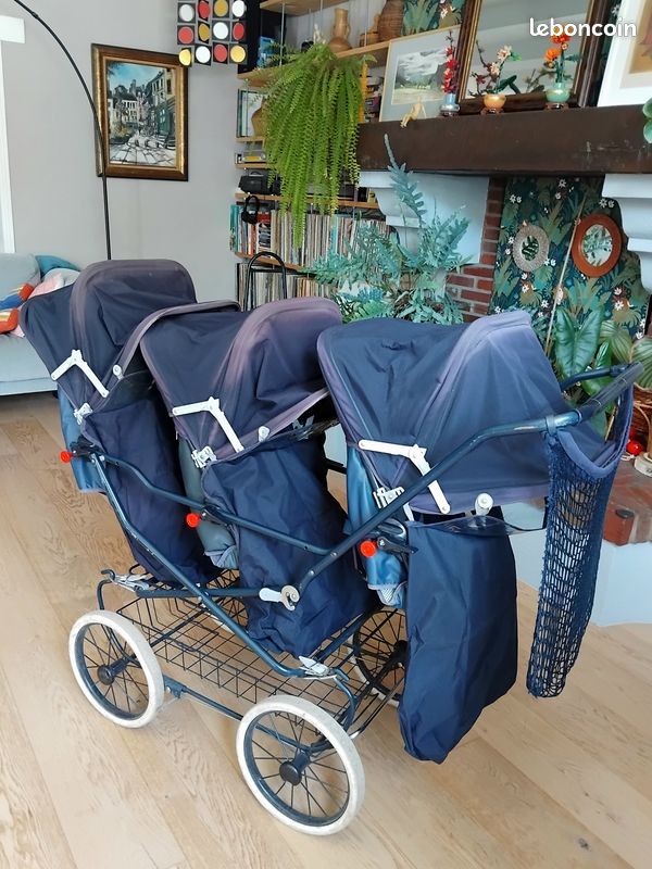 Poussette triple Bébé Confort – Transformable en poussette double – pratique (image 2)