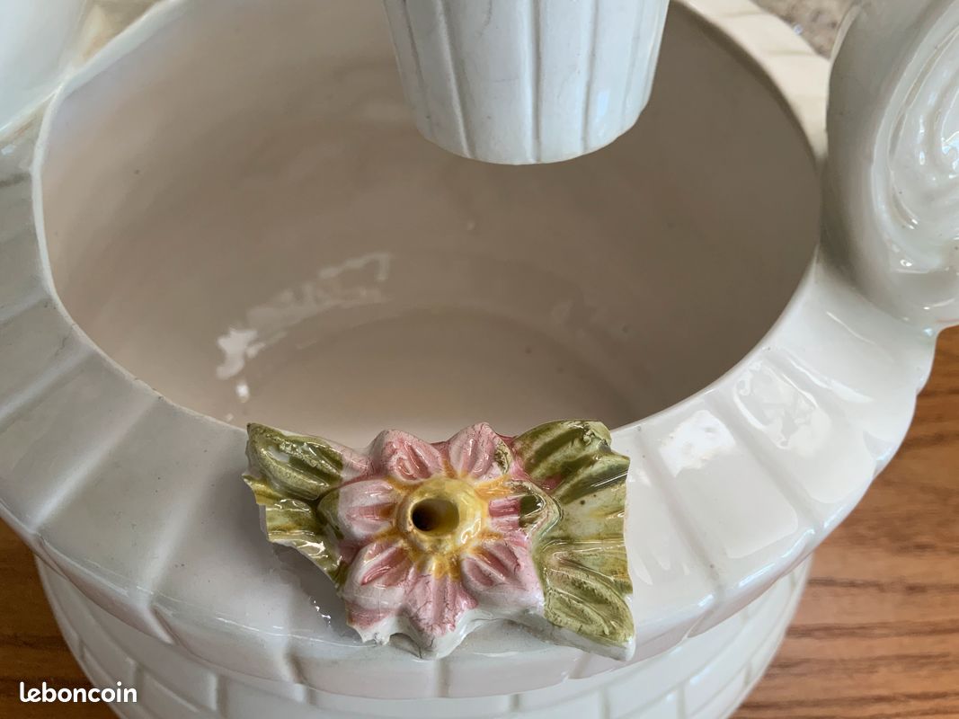 Décoration puit en porcelaine vintage (image 6)