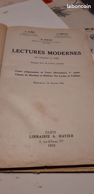 Livre de lecture ancien (image 4)