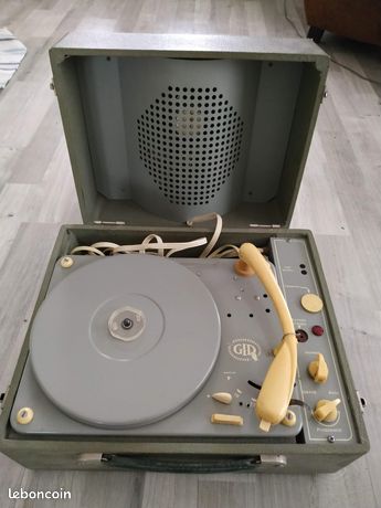 Tourne-disque Stéréo Ancien GID, Fabrication Française, En état De Marche