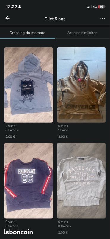 Gros lot de +100 vêtements 6 ans (image 1)