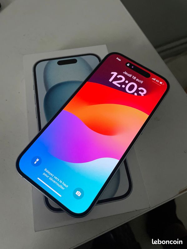 IPhone 15 blue 128g (image 1)