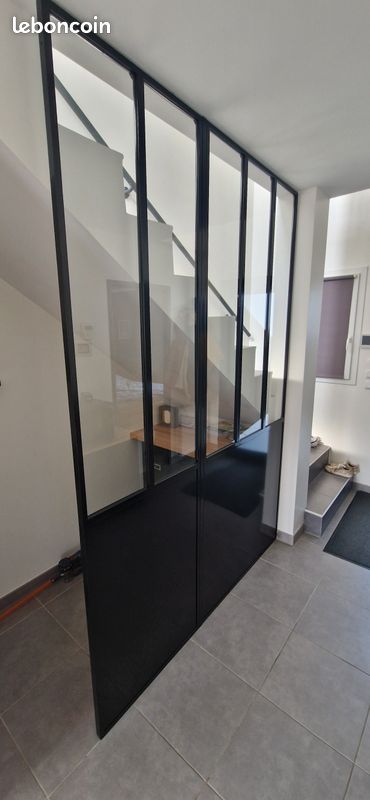 2 Verrières industrielles métal largeur 100cm et 67cm (image 1)