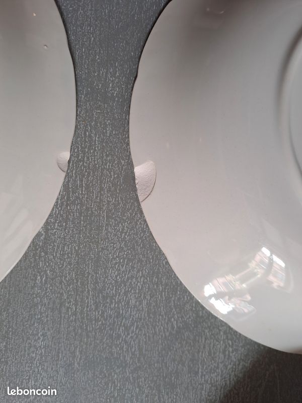 Lot de 4 assiettes creuses Digoin Sarreguemines Sévigné (image 8)