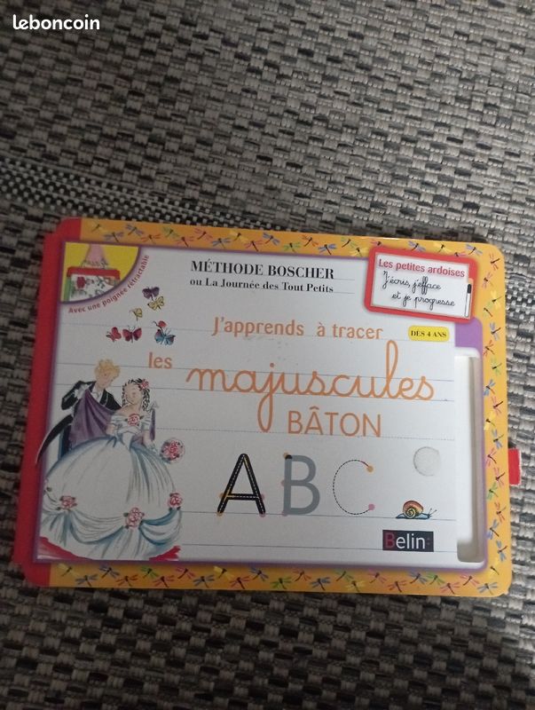 Livre méthode Bosher j'apprends a tracer les majuscules bâton (image 1)