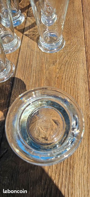 Lot de 6 grands verres La Rochère Abeilles estampillé Paris Musées (image 4)