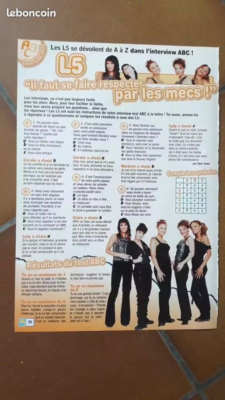 Recher presse, poster et objet promotionnels sur le groupe L5 (image 3)