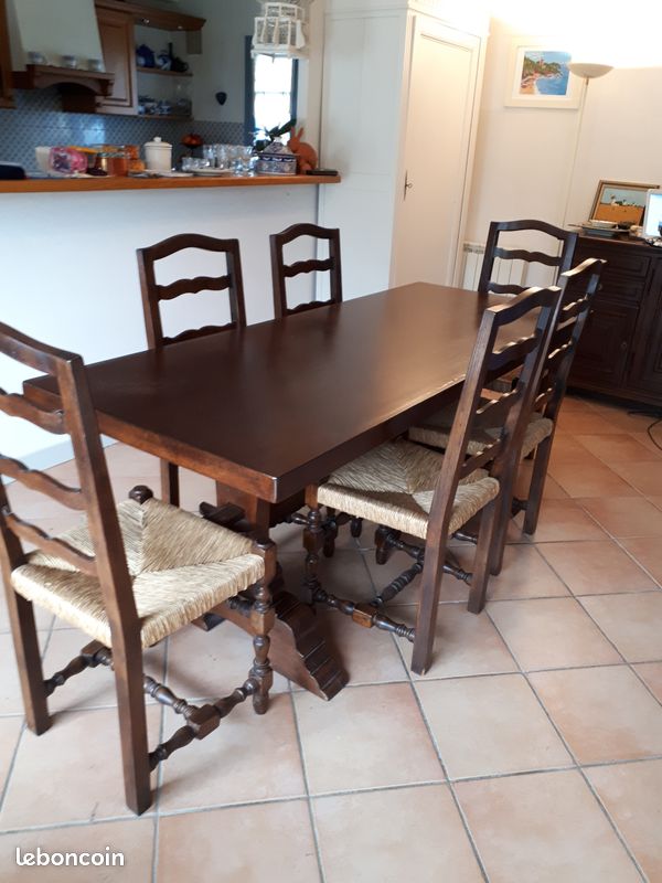 Table de ferme rustique (image 1)