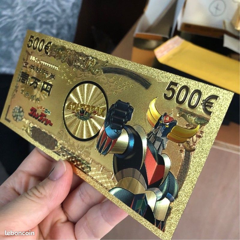 NOUVEAU BILLET FIGURINE Goldorak Actarus Carte Collection Gold 1$ Dollar Or Ufo EUR 9,99 - FR