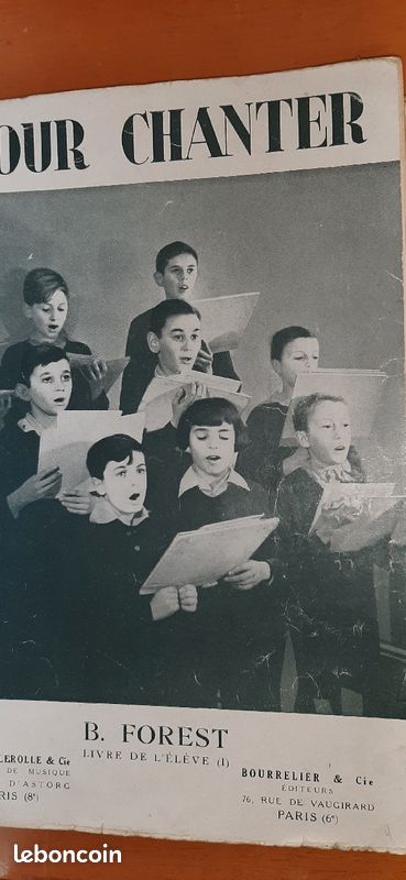 Vintage 1936 Pour chanter Forest (image 1)