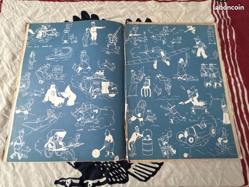 Tintin - L'Île Noire (Édition Casterman 1957 - Ancienne couverture - Dos B22) (image 17)