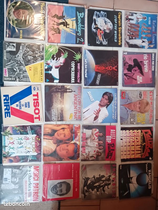Gros lot vinyles 45 tours année 60-70-80 (image 13)