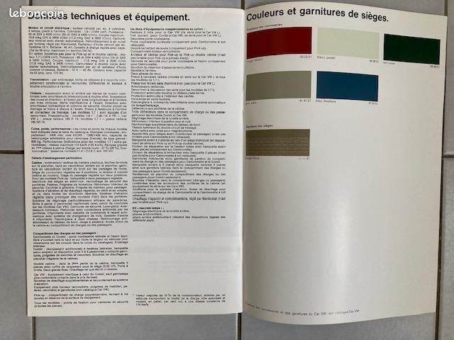 Brochure VW Combi T2 toutes versions, 1971 (A.M. 72) (image 3)