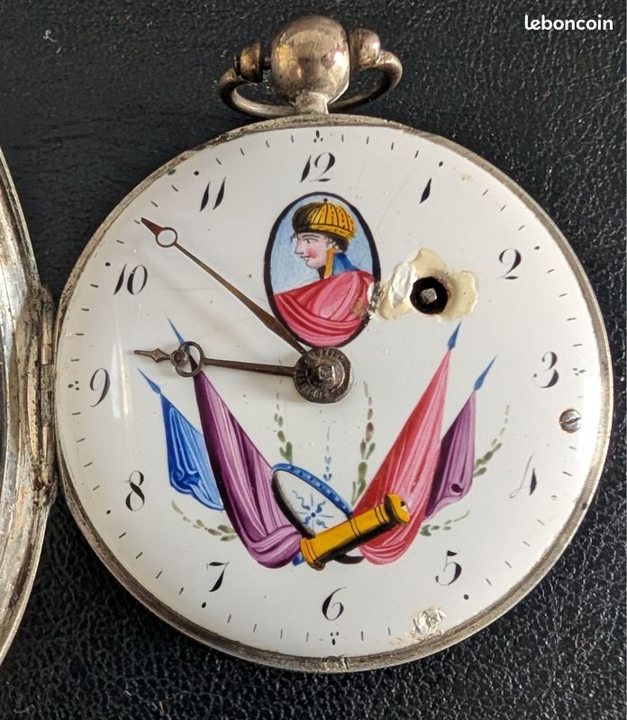 Montre Gousset à Coq En Argent - Marque Cadet à Maubeuge - Occasion Vintage - Pièce De Collection