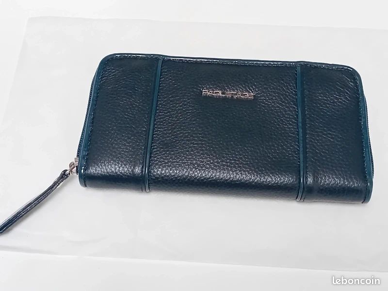 Portefeuille femme Paquetage neuf – noir & bleu – avec boîte (image 4)