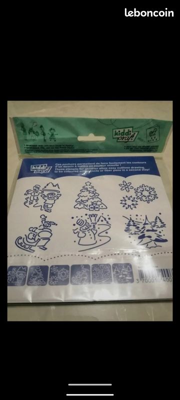 Set de pochoirs loisirs créatifs pour Noël, Kiddi Craft (image 1)