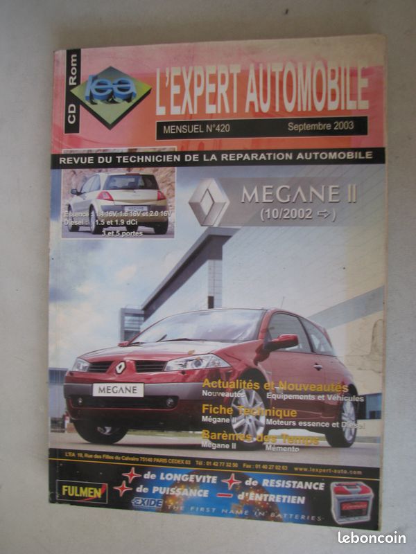 Revue technique Renault Megane II (image 1)
